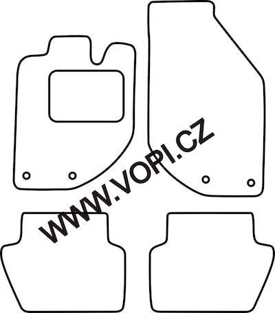 Autokoberce Volvo S70/V70 1997 - 2001 Carfit (5009)